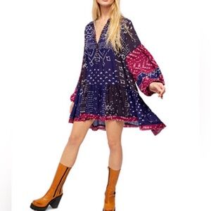 Free People Shibori Tunic Dress